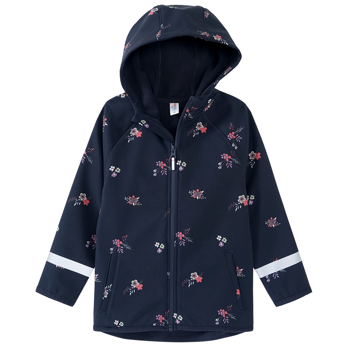 Topolino Mädchen Softshelljacke mit Blümchen-Print dunkelblau