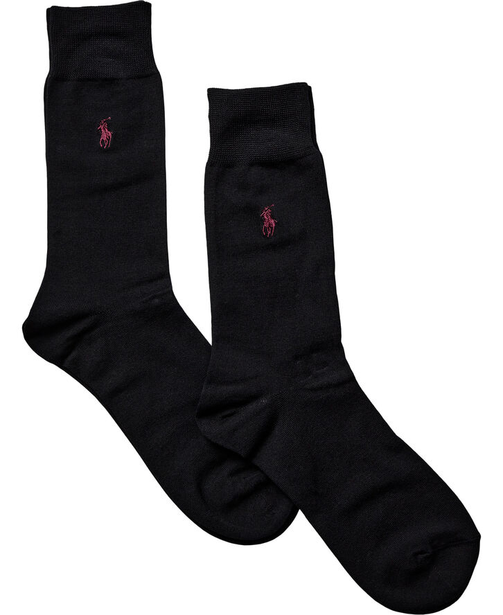 Polo Ralph Lauren 2-pak strømper m. logo Sort