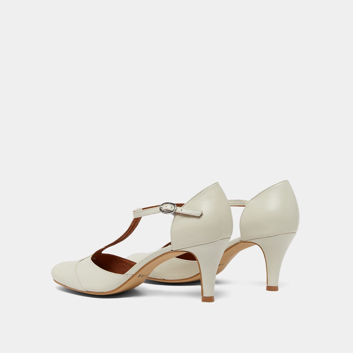 JONAK<br>Sapatos Salomé de couro Vermeil, fabricados na Europa
