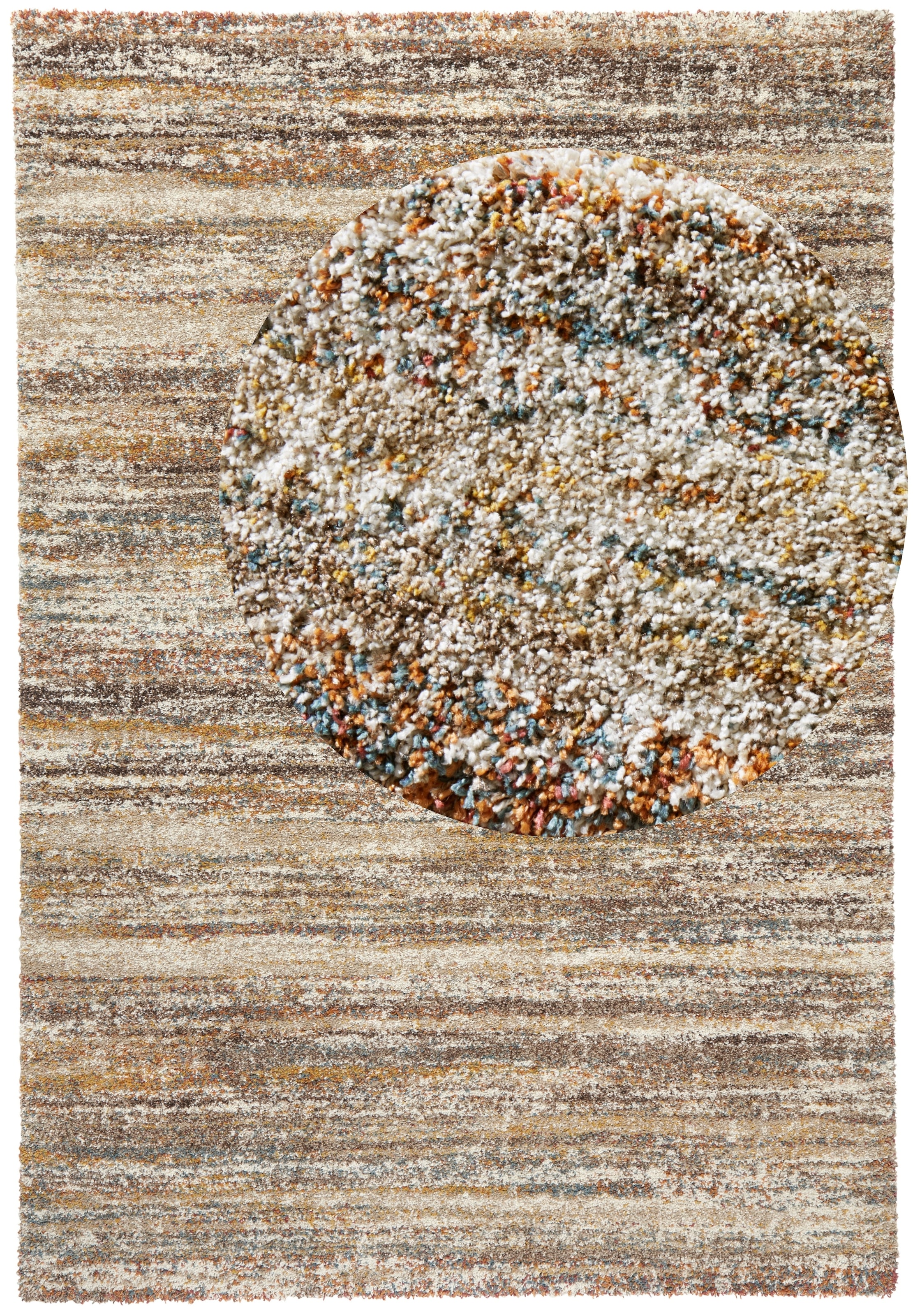 HANSE Home Hochflor-Teppich »Granite« rechteckig 25 mm Höhe Teppich, Hochflor, Shaggy, Weich, Flauschig, Wohnzimmer, Schlafzimmer