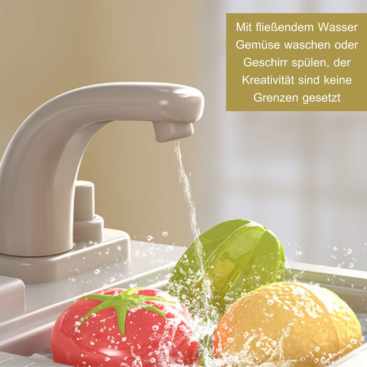 Coemo Kinderküche Jenny Spielküche mit viel Zubehör Farbe Grün