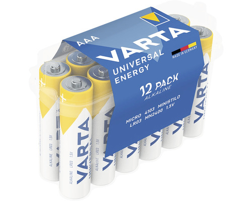Varta Energy AAA Micro Batterijen, 12 stuks