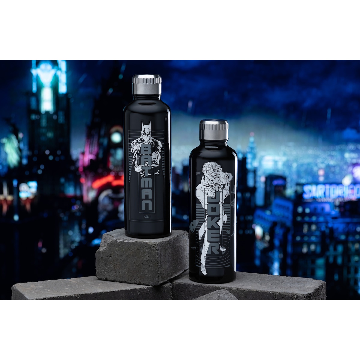 Play Batman vannflaske i metall 500 ml