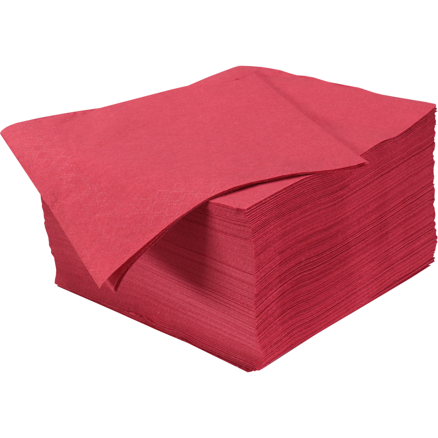 Servet, 1/4 vouw, 2-laags, 33x33cm, cellulose, bordeaux