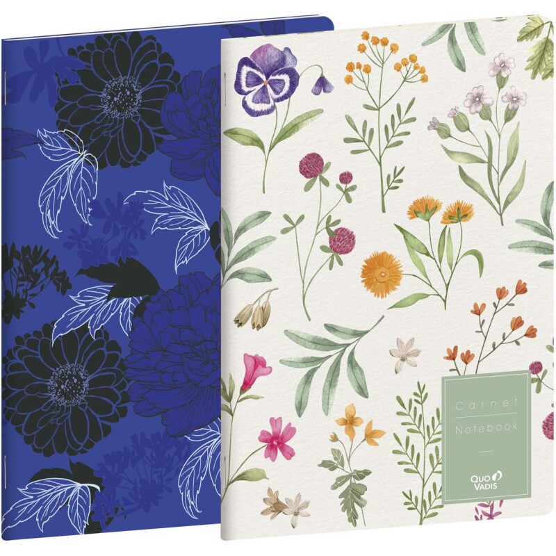 Quo Vadis - Carnet de notes - Daisy - Pages Lignées - 15x21 cm - par 2
