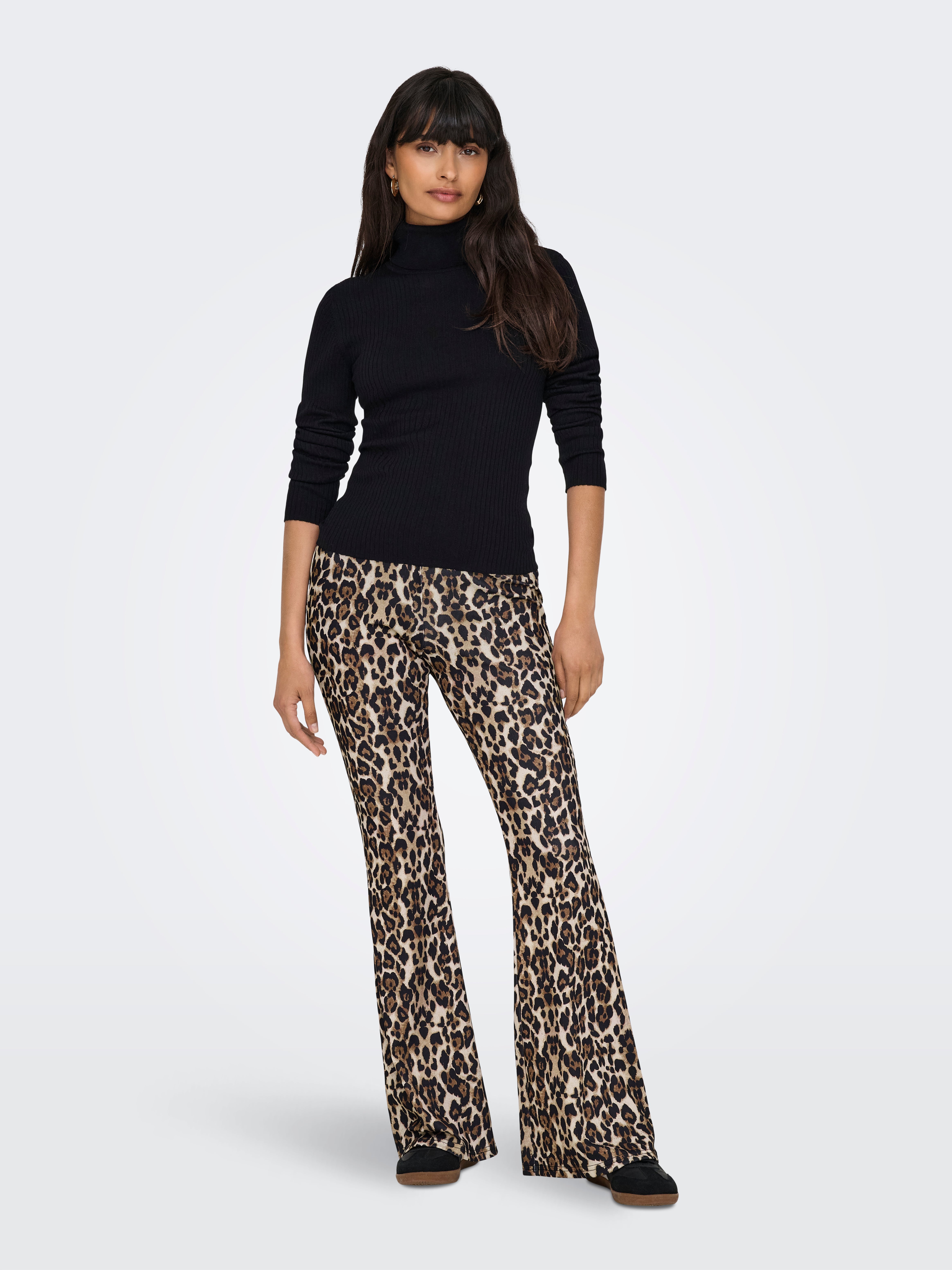 ONLANNA Hohe Taille Ausgestellt Hose Black