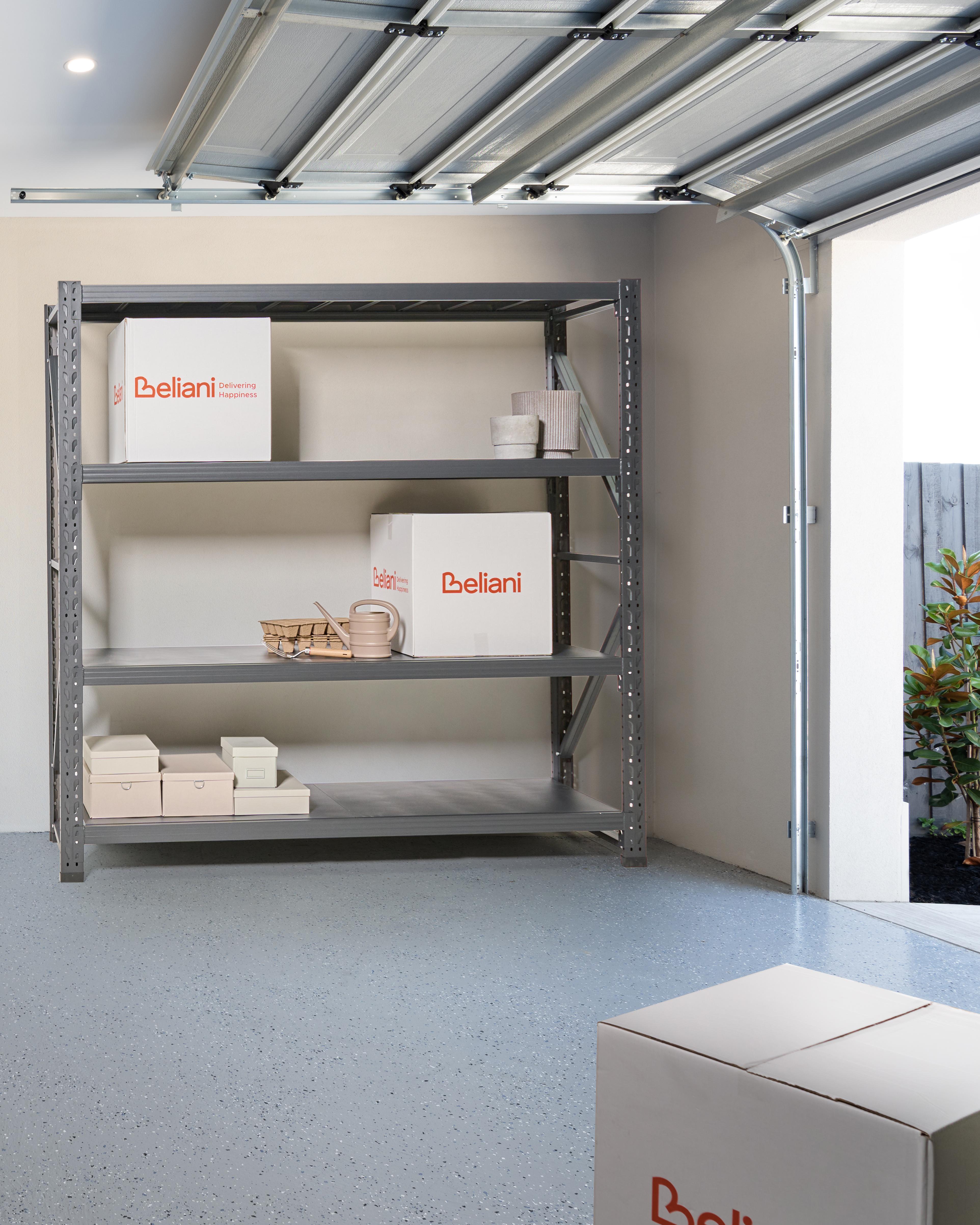 Garagerek FIUGGI Metaal 200 cm 60 cm Zwart
