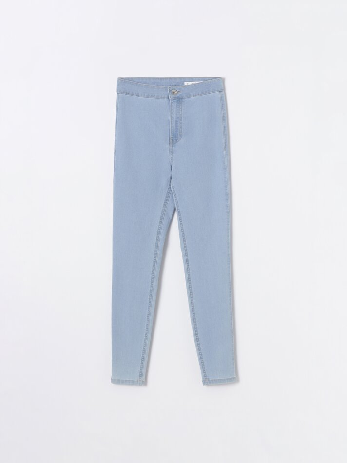 Calça jeans jegging - Azul claro
