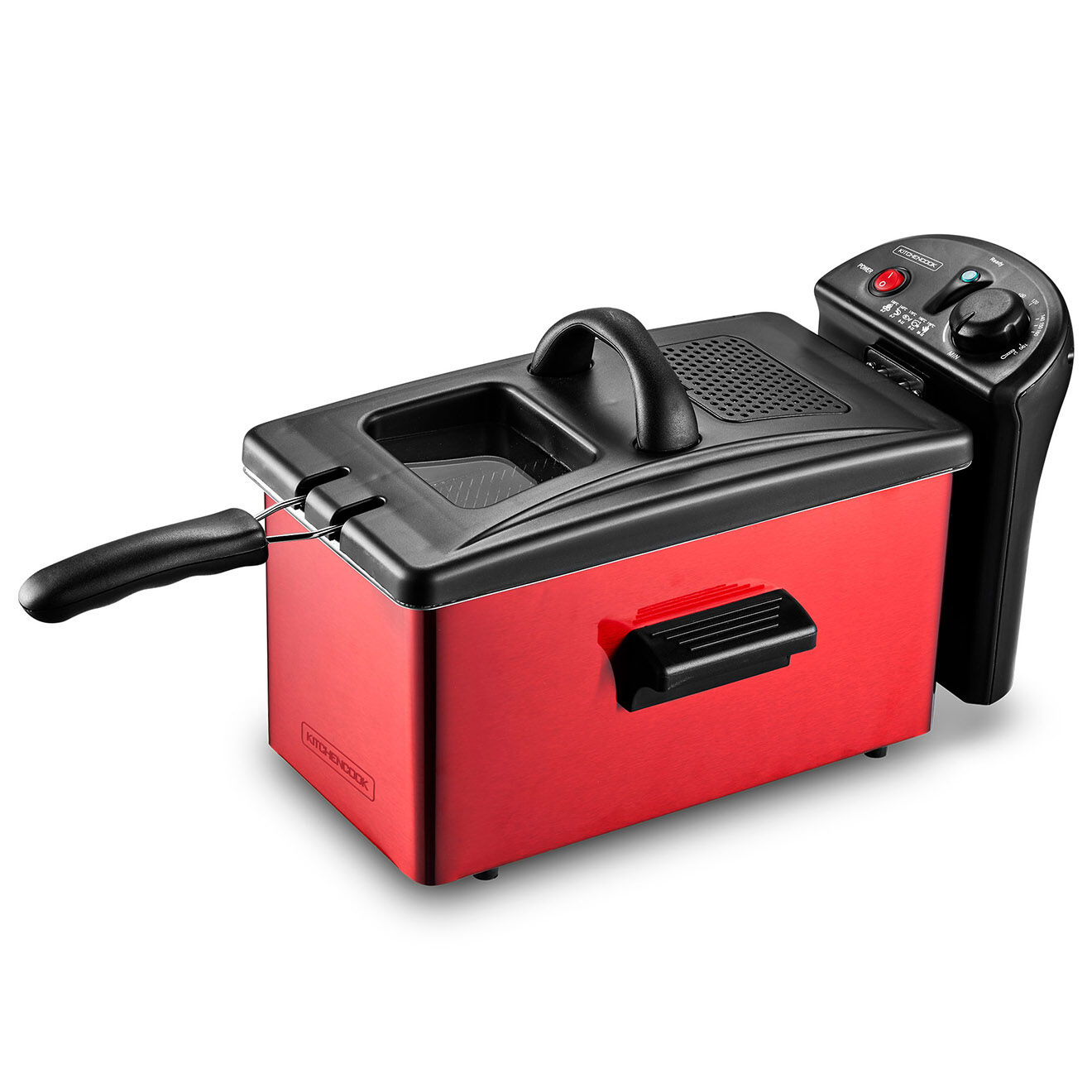 Kitchencook Friteuse rouge - 3 L