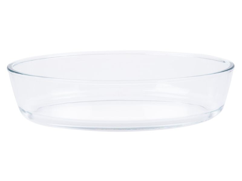 FURBER Auflaufform-Set Glas, 3, Stück, Oval Ofen- und spülmaschinenfeste Auflaufformen