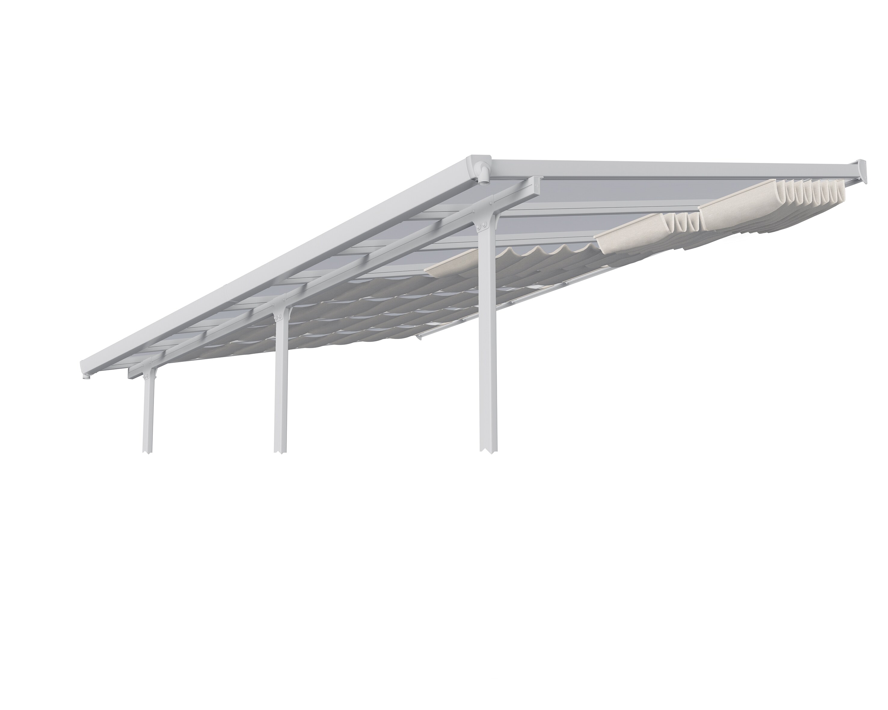 Palram - Canopia | Beschattung, Sonnensegel für 3x8.5 Terrassenüberdachung, weiß