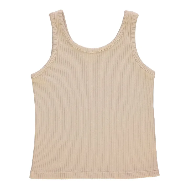 Poudre Organic Débardeur Piment Côtelé | Beige
