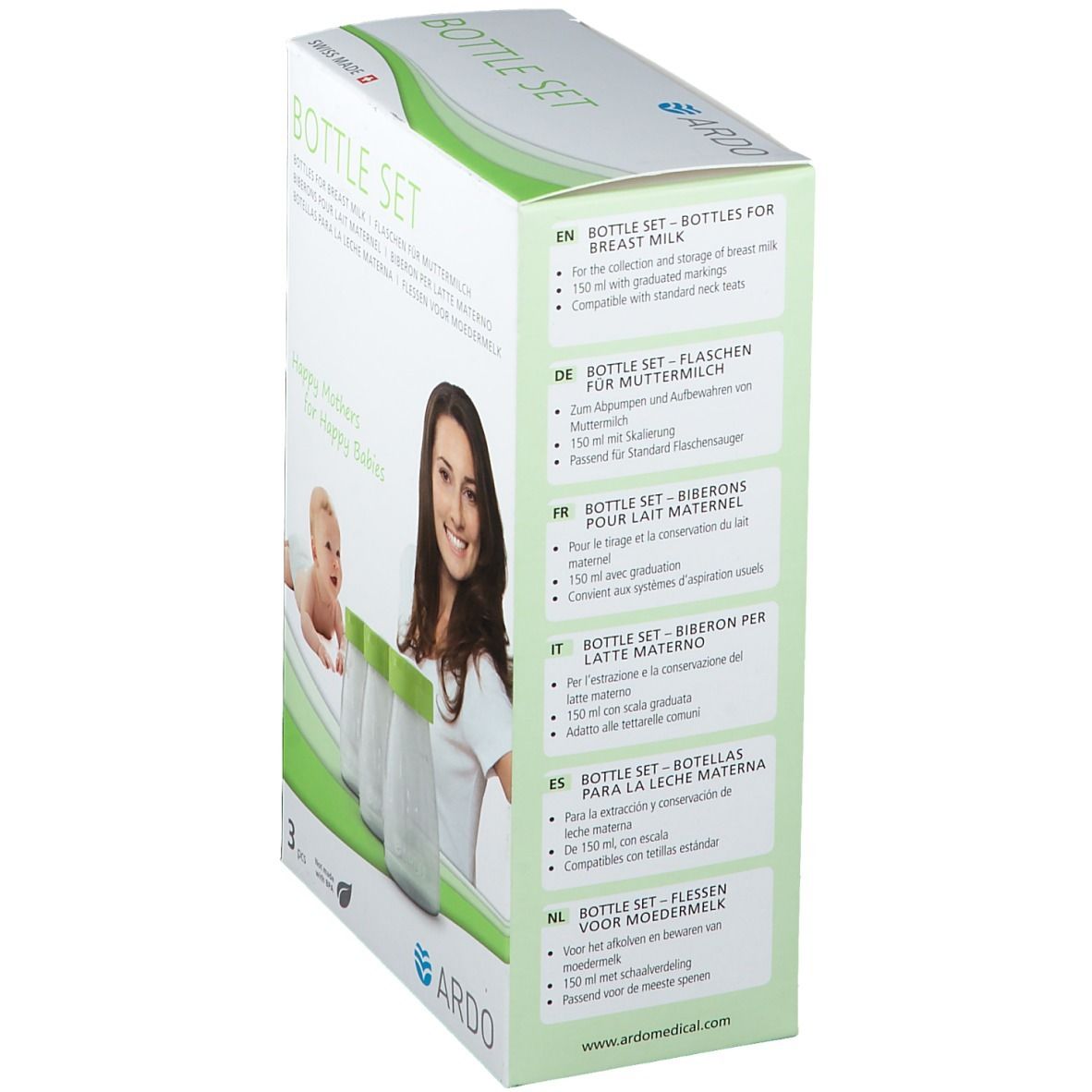 ARDO Bottle Set Flaschen für Muttermilch