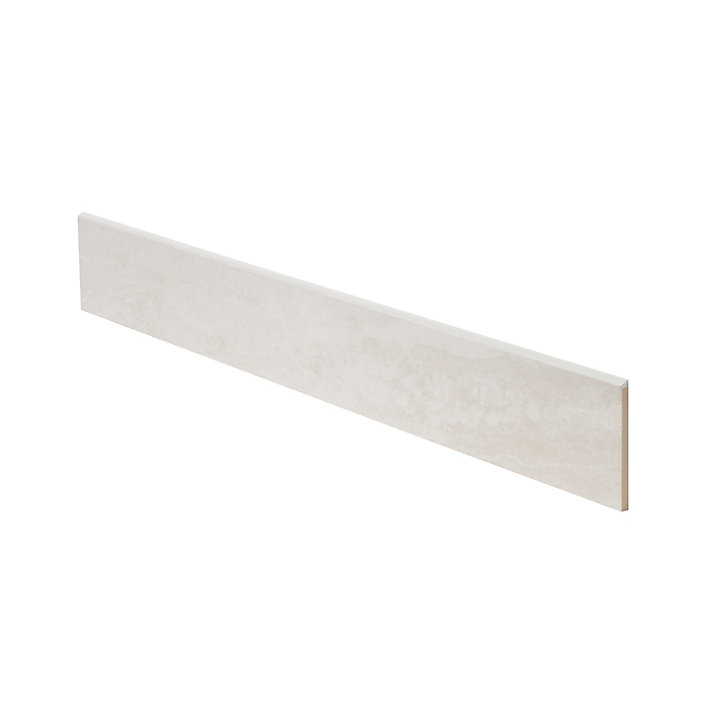 Plinthe blanche 8 x 60 cm Soft Travertin (vendue à la pièce)