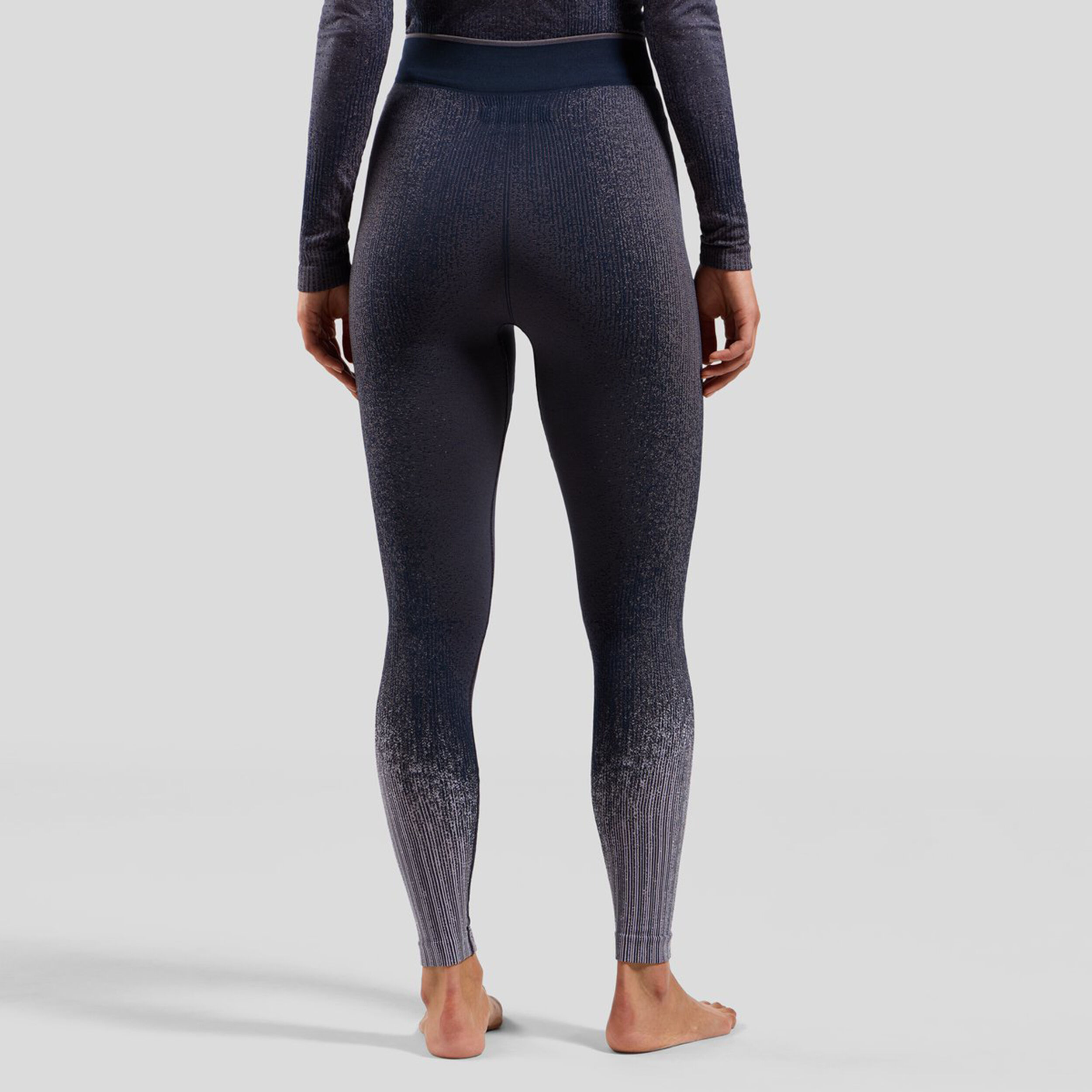 Odlo Performance Warm Blackcomb Collant De Course Femmes - Gris