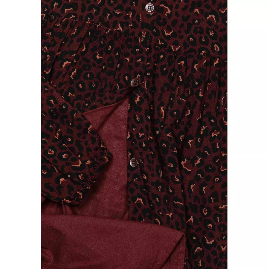 MINOTI Kleid mit Leopardenmuster Braun