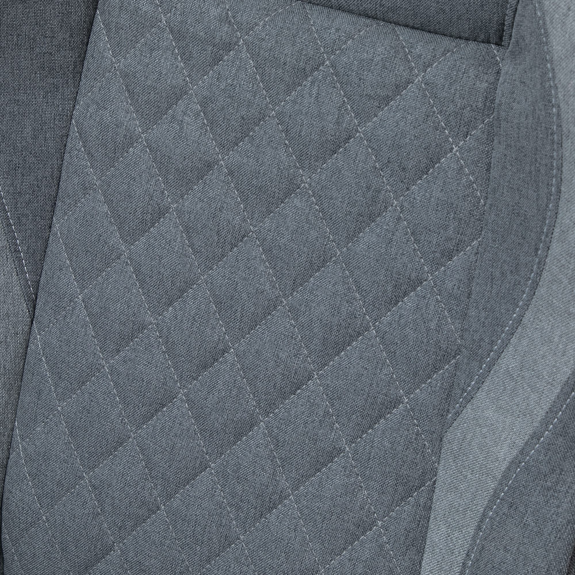 Vinsetto Bürostuhl mit Massagefunktion grau 64 x 68,5 x 116,5-124 cm (BxTxH)