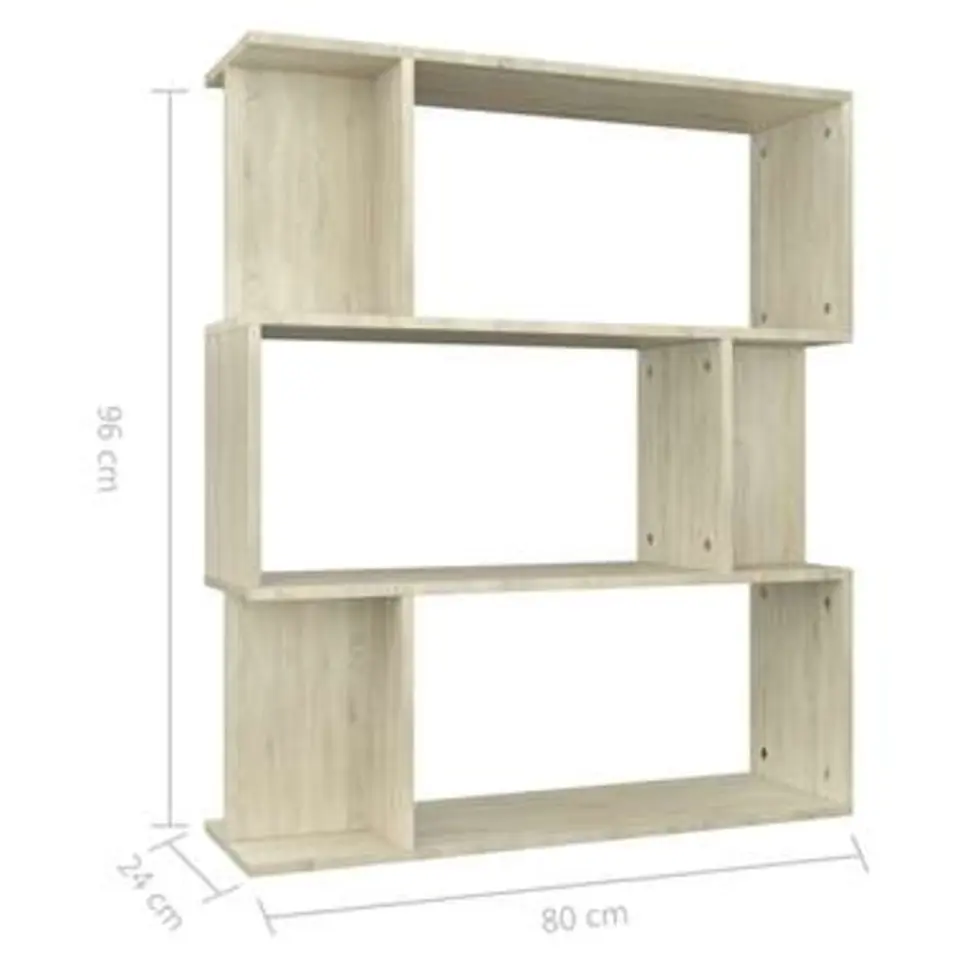 vidaXL - Boekenkast - Bruin - Bewerkt hout