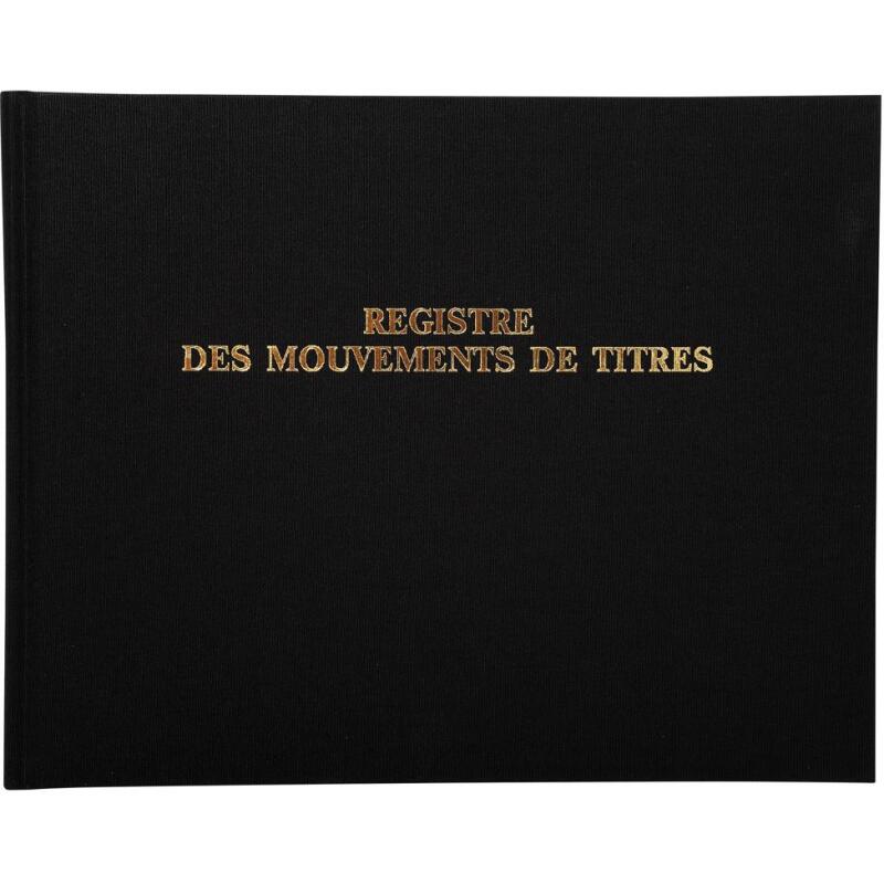Registre 24x32cm - Mouvements de titres 100 pages