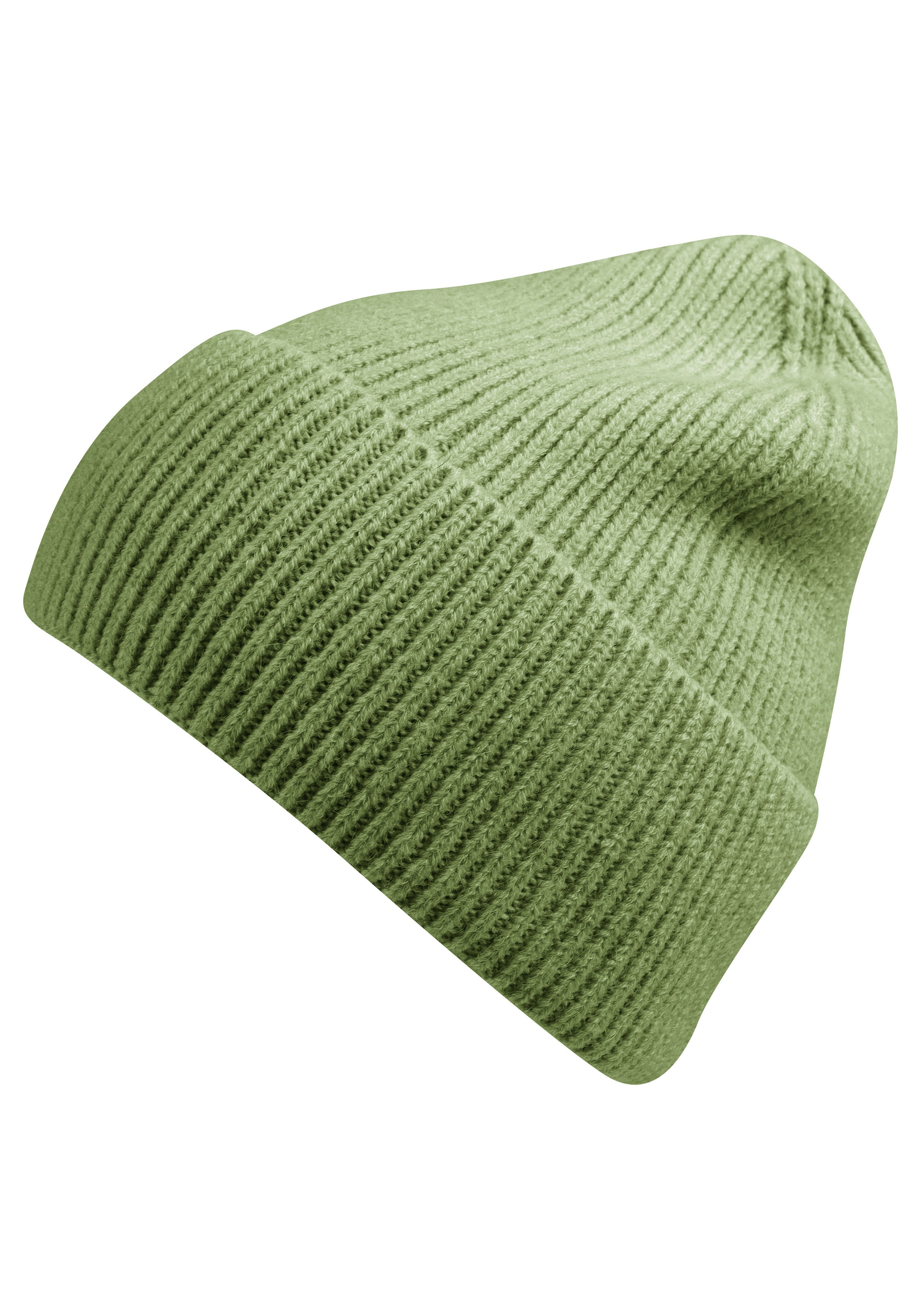 Capelli New York Beanie Rippstrick, Wollanteil, wärmend