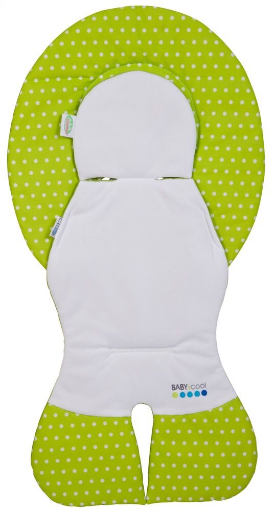Odenwälder BabyNest Odenwälder 10165-1997 Babycool- Auflage für Babyschalen Tupfen limette