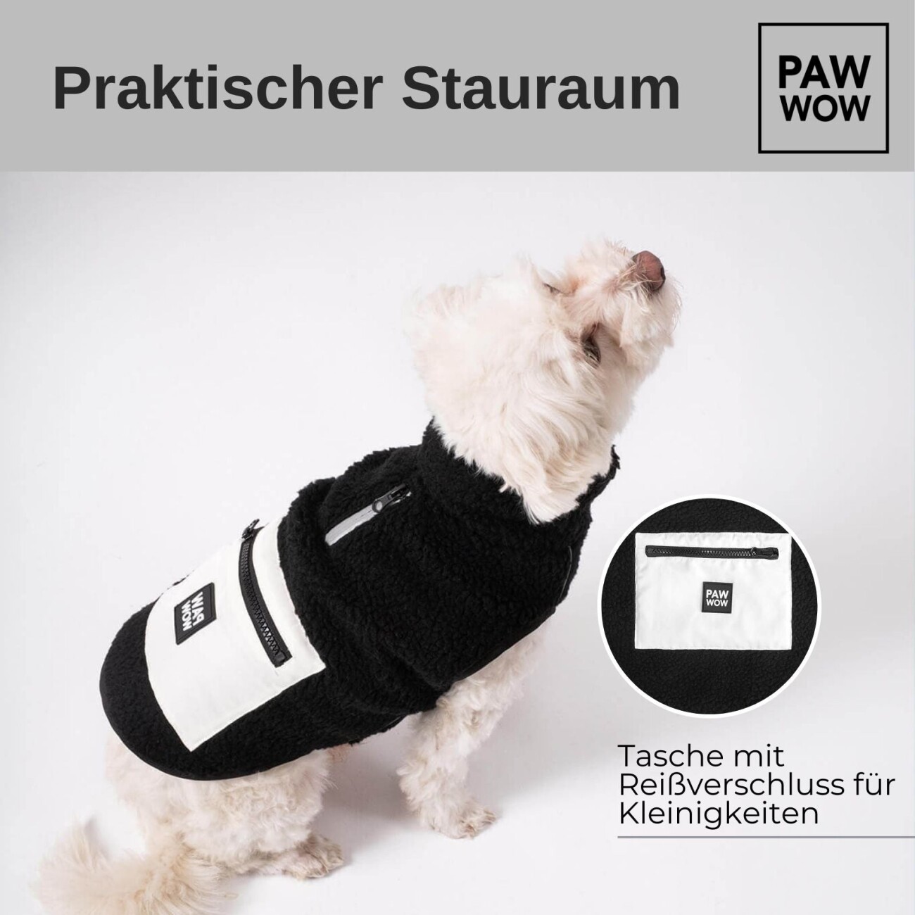 PAW WOW Hundejacke MIKA Schwarz S