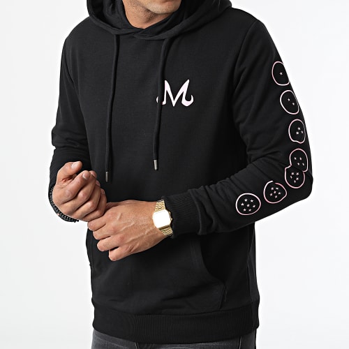 Sweat Capuche Majin Chest Noir Rose