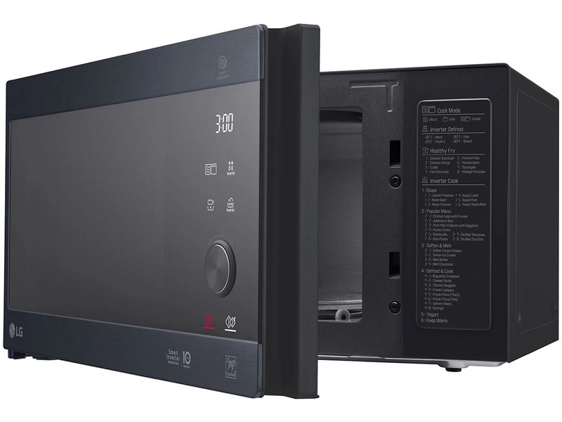 LG Mikrowelle mit Grill MH6565CPB Schwarz Mikrowellengerät mit intelligenter Inverter-Technologie