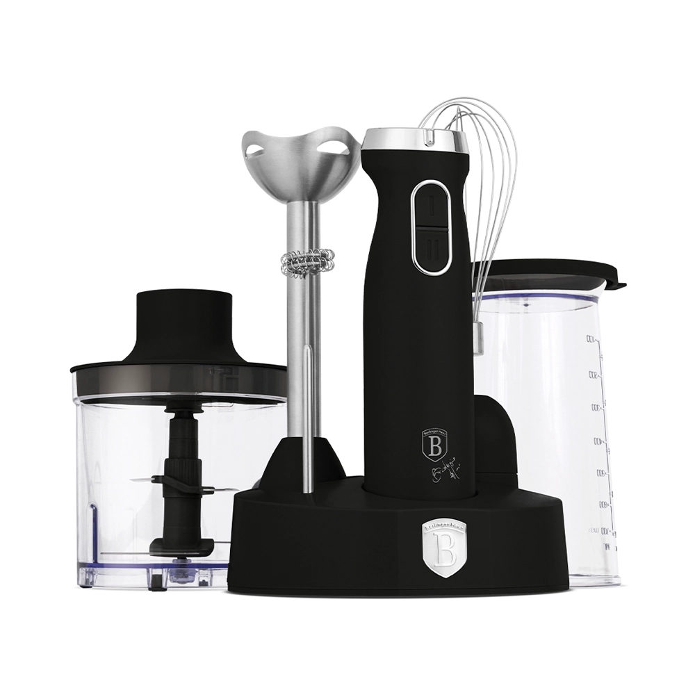 Berlinger Haus Stabmixer Set 6-teilig Black Silver Collection