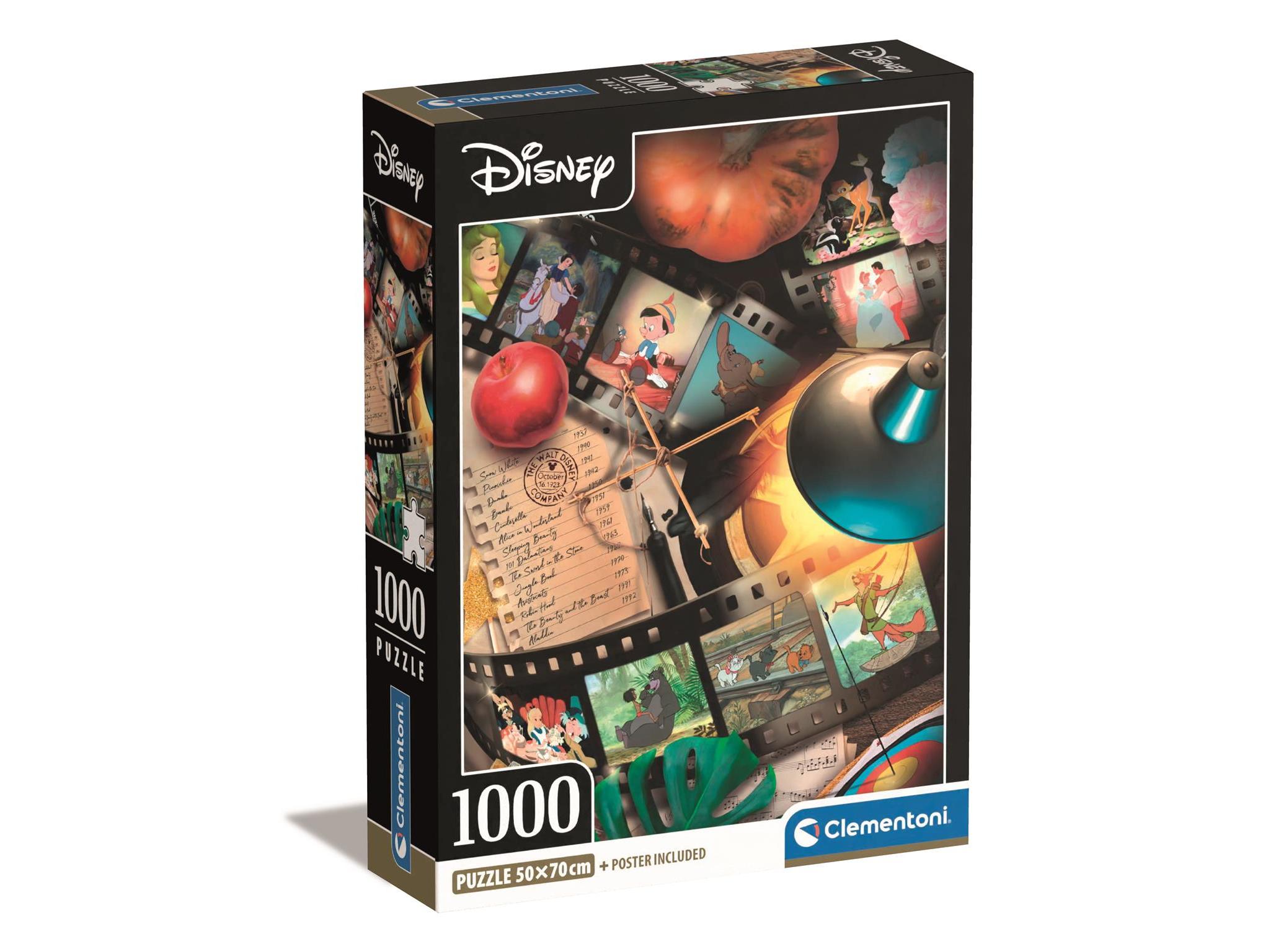 PUZZLE DISNEY CLEMENTONI CLASSIC MOVIES 1000 PEÇAS