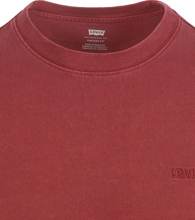 Levi's T-Shirt Tab Vintage Bordeaux A0637-0117 kopen