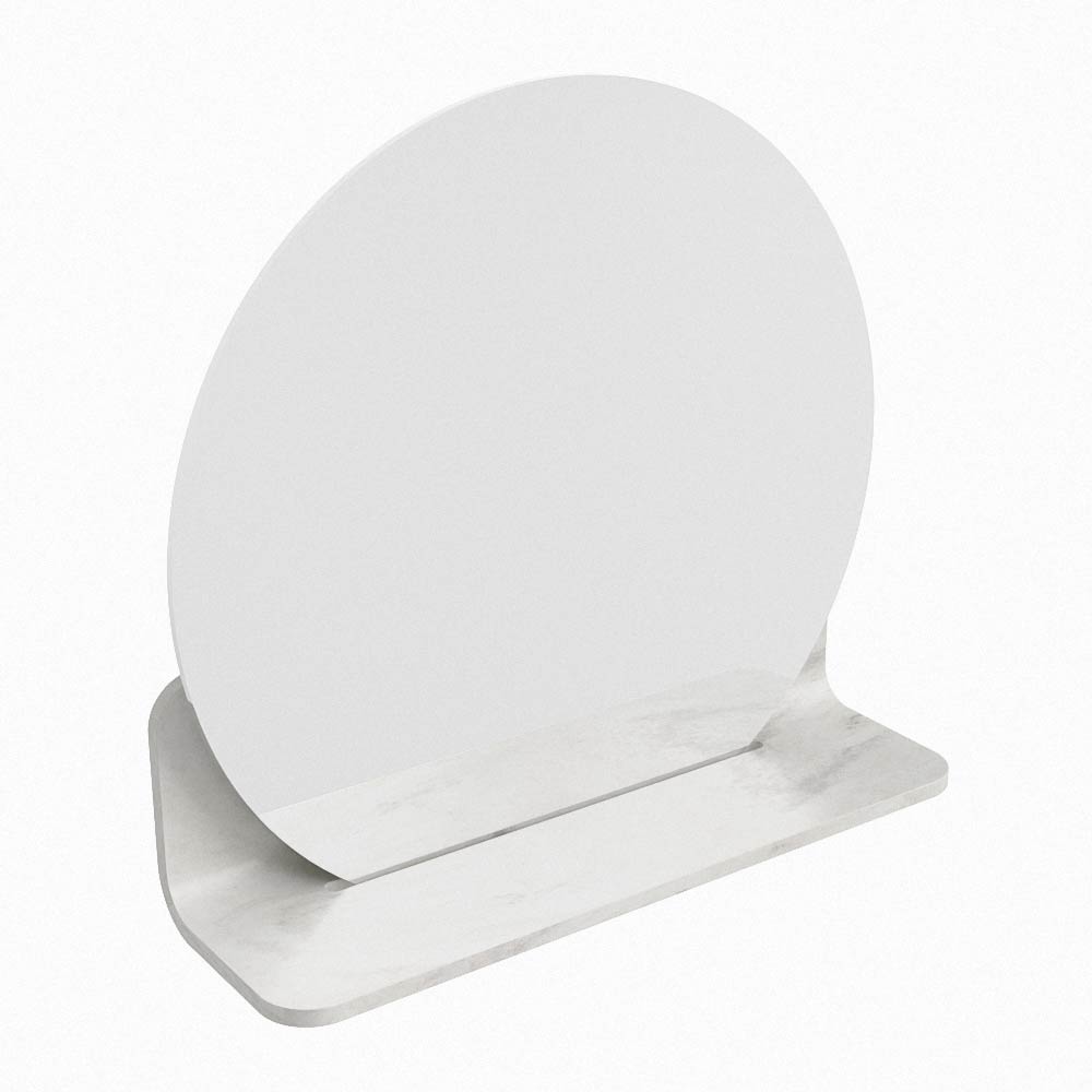 Mondiaz Spot spiegel rond Ø40cm met planchet ostra