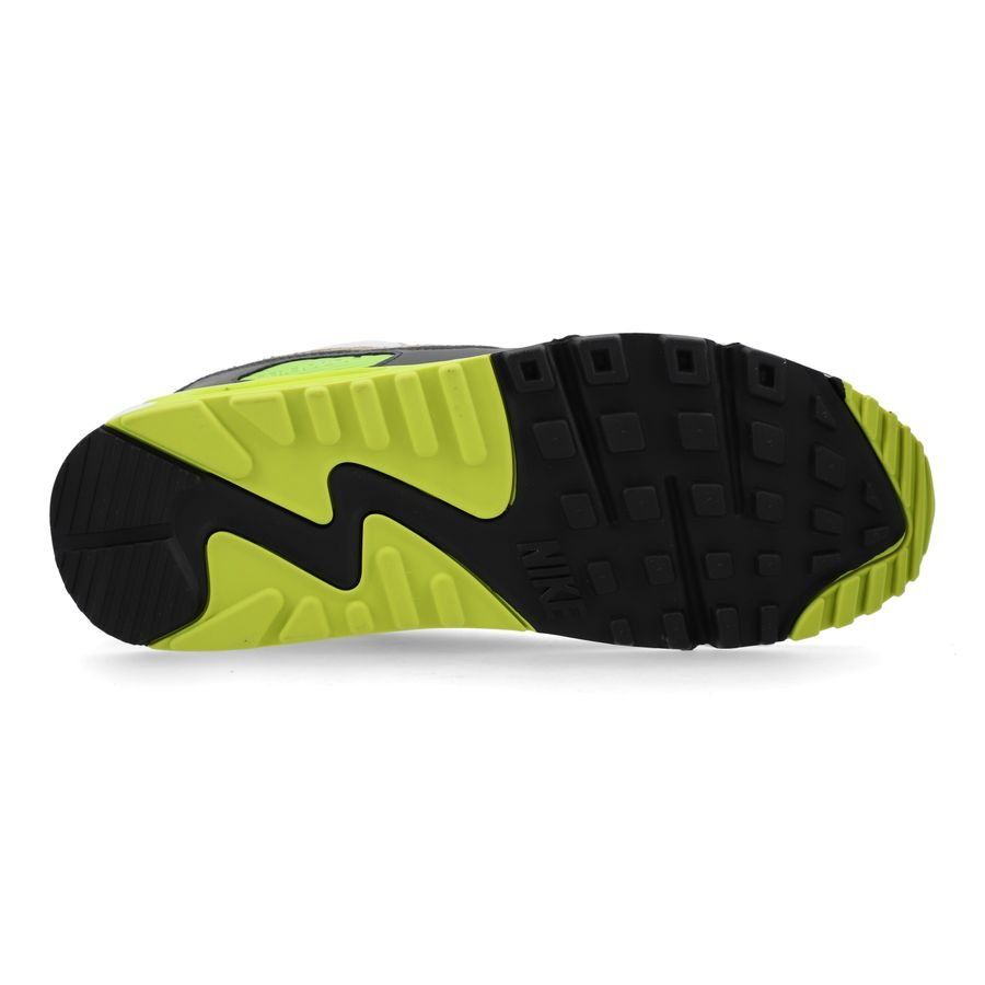 Nike Chaussures Air Max 90 - Blanc/Kaki/Jaune Fluo/Gris