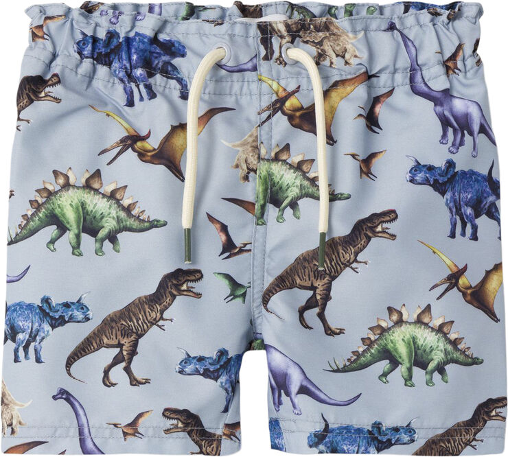 Name It NMMZIMON LONG SWIM SHORTS Zen blue/dinosaurs