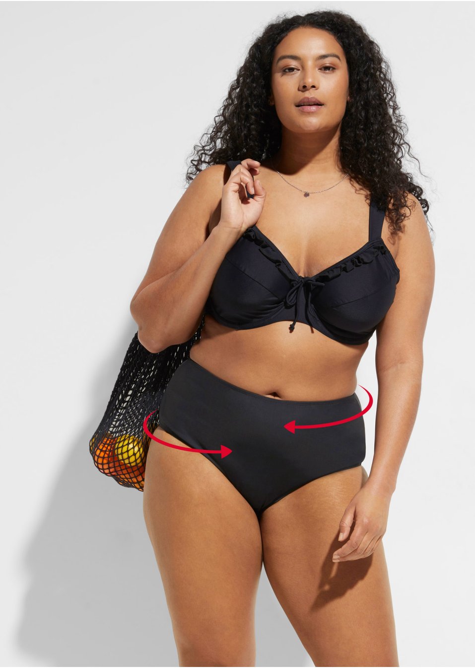 Bas de maillot avec léger effet sculptant