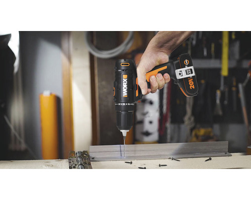 WORX 20V 40Nm WX108.3 accuboormachine, inclusief koffer, 1 x 2,5 Ah accu en lader