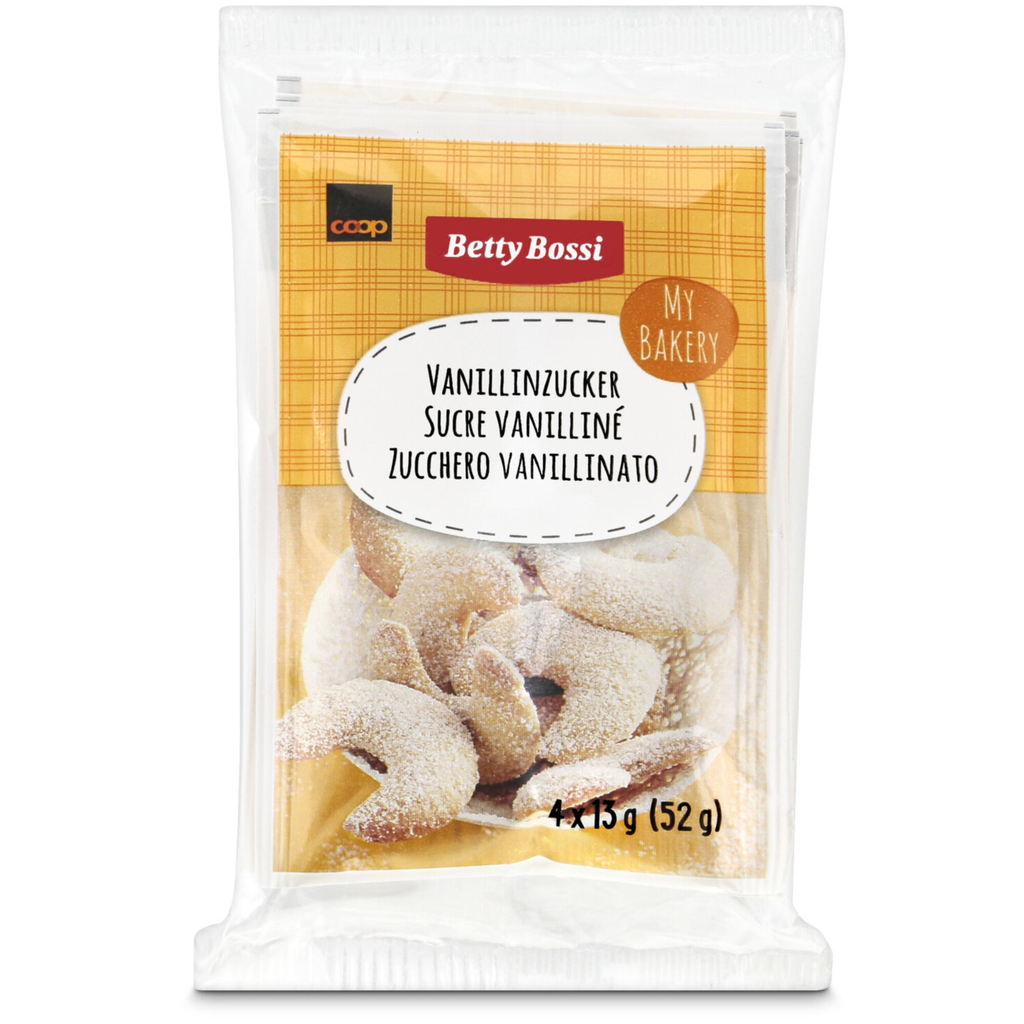 Betty Bossi Vanillin-Zucker 4x13g