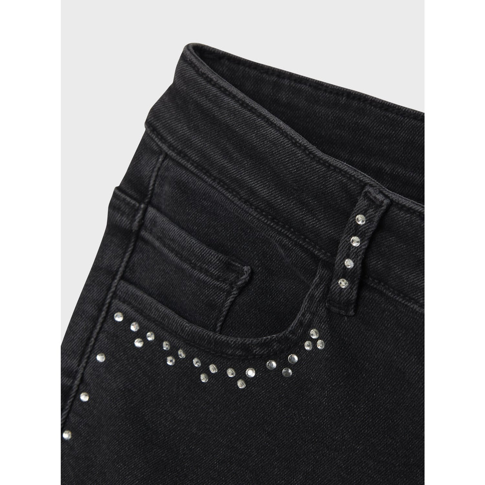 Køb Name It Black Nkfrose Wide Rhinestone Jeans 8810-Bf O