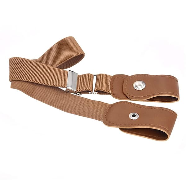 Elastisk Belte uten Beltespenne - Beige