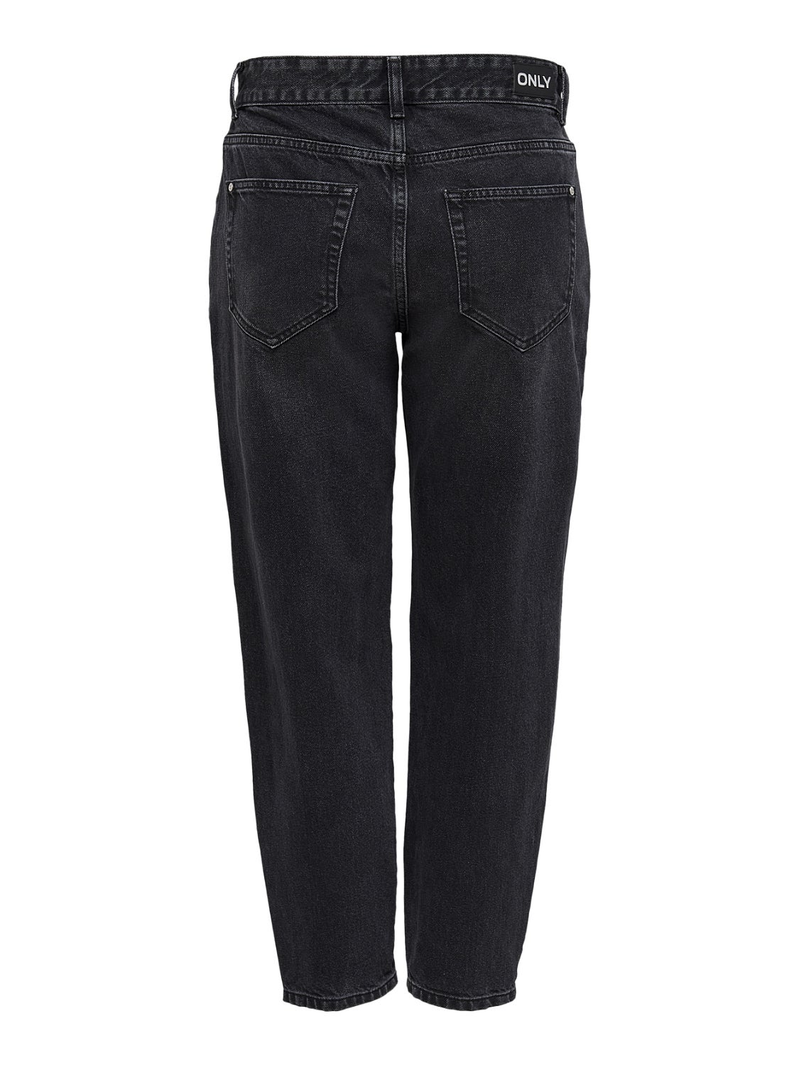 ONLTROY Hohe Taille Karotte Jeans Black Denim