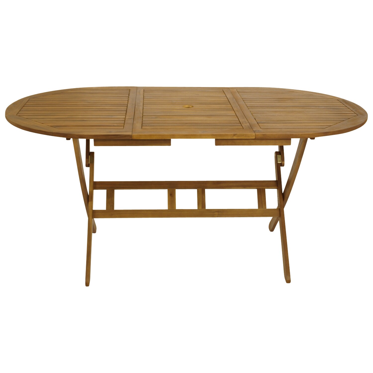 DEGAMO Klapptisch BENITA 85x160cm oval, Akazie geölt