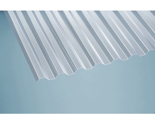 PVC golfplaat trapeziumvormig 70/18 helder 3000 mm x 1090 mm x 0,8 mm
