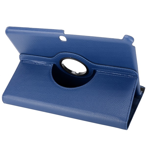 Samsung Galaxy Tab 4 10.1 Flipcase Hülle Ledertasche - Dunkelblau