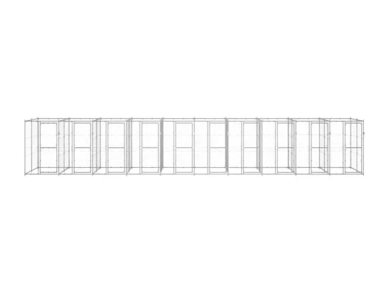Chenil extérieur cage enclos 1100 x 220 x 180 cm 02_0000415