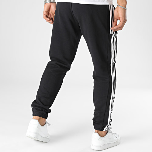 Pantalon Jogging A Bandes IC0050 Noir