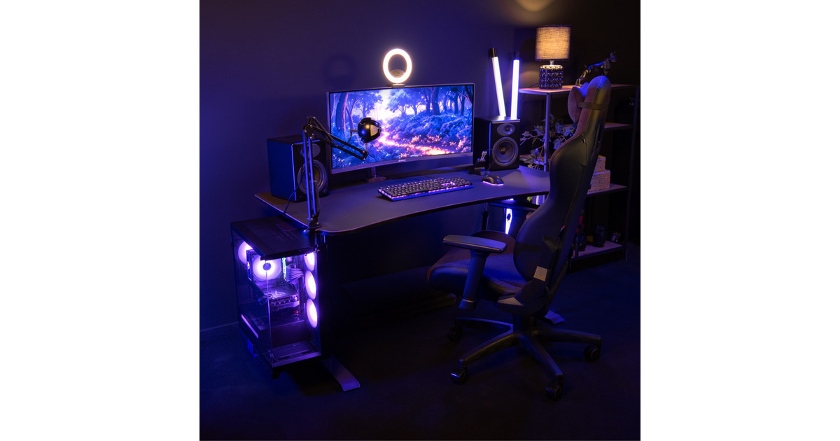ArozziArena Medium Gaming Desk - Purple  (Paars)