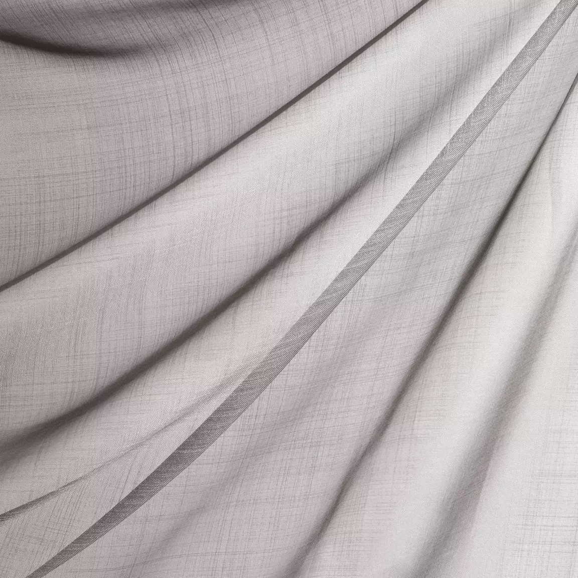 Paire de voilages (60 x 140 cm) Etamine givrée Gris clair