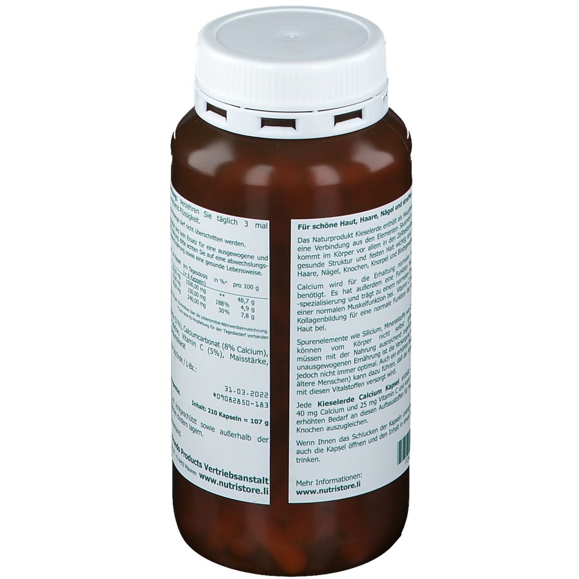 Kieselerde Calcium Kapseln