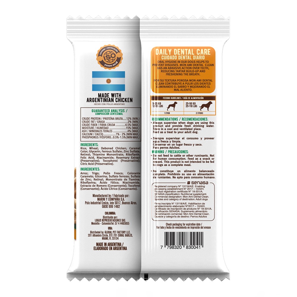 Dental Clean - Higiene Dental para Cães. Fabricado na Argentina.