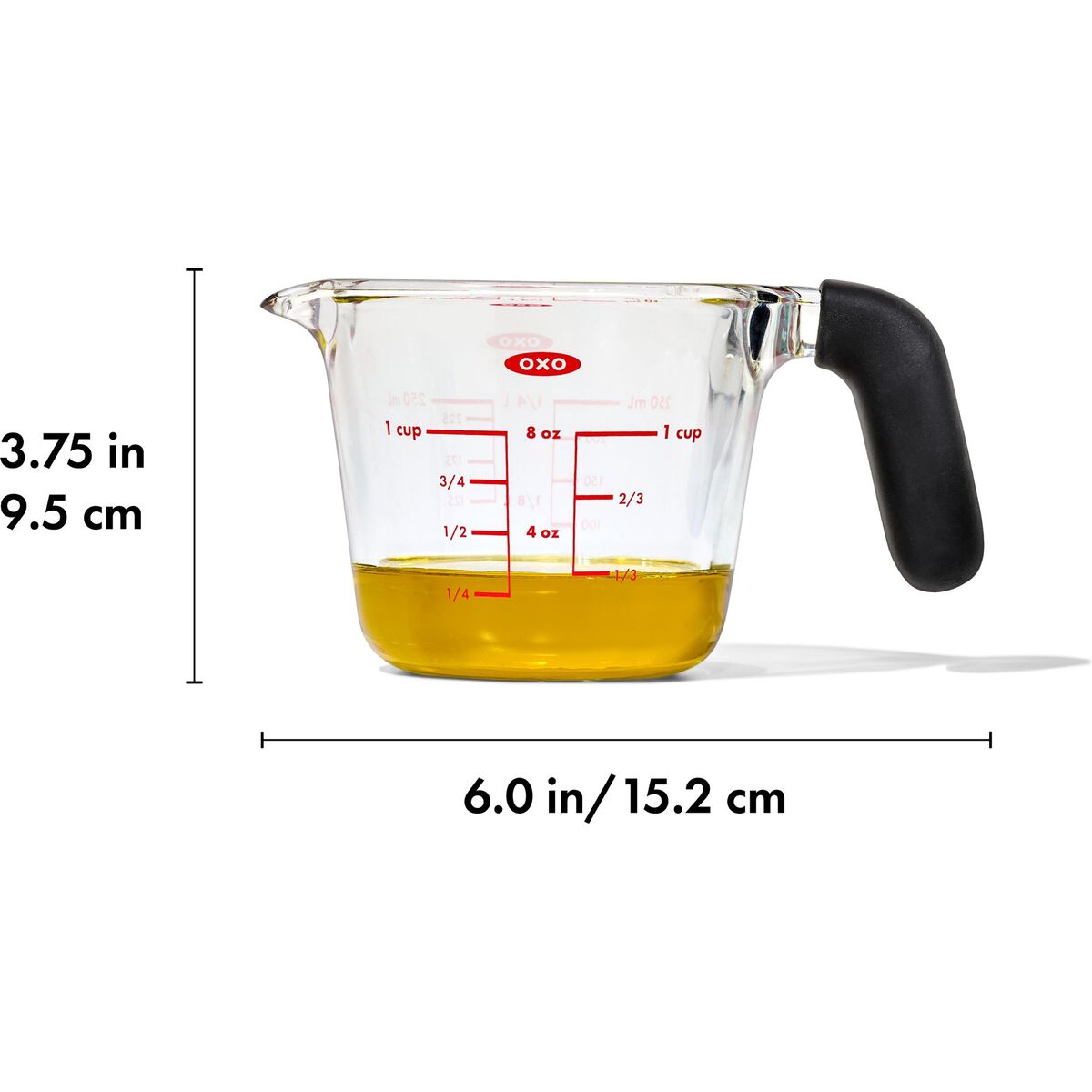 Målebeger 0,25 liter, glass